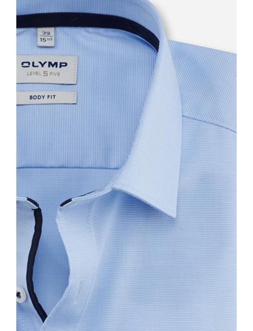 Olymp overhemd lichtblauw Body Fit katoen