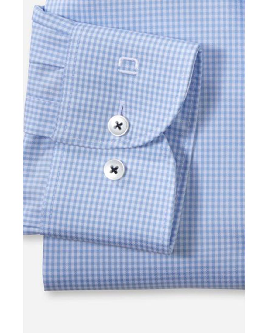 Olymp overhemd lichtblauw Body Fit Level Five katoen