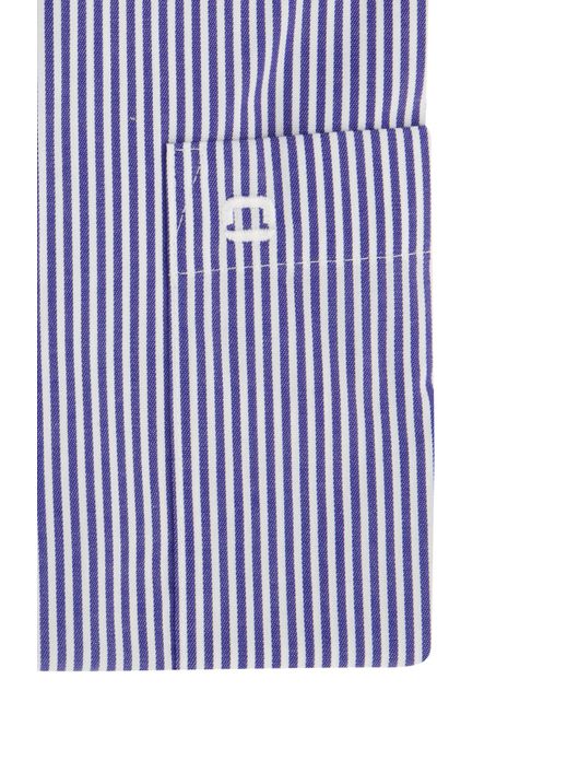 Olymp luxor donkerblauw gestreept