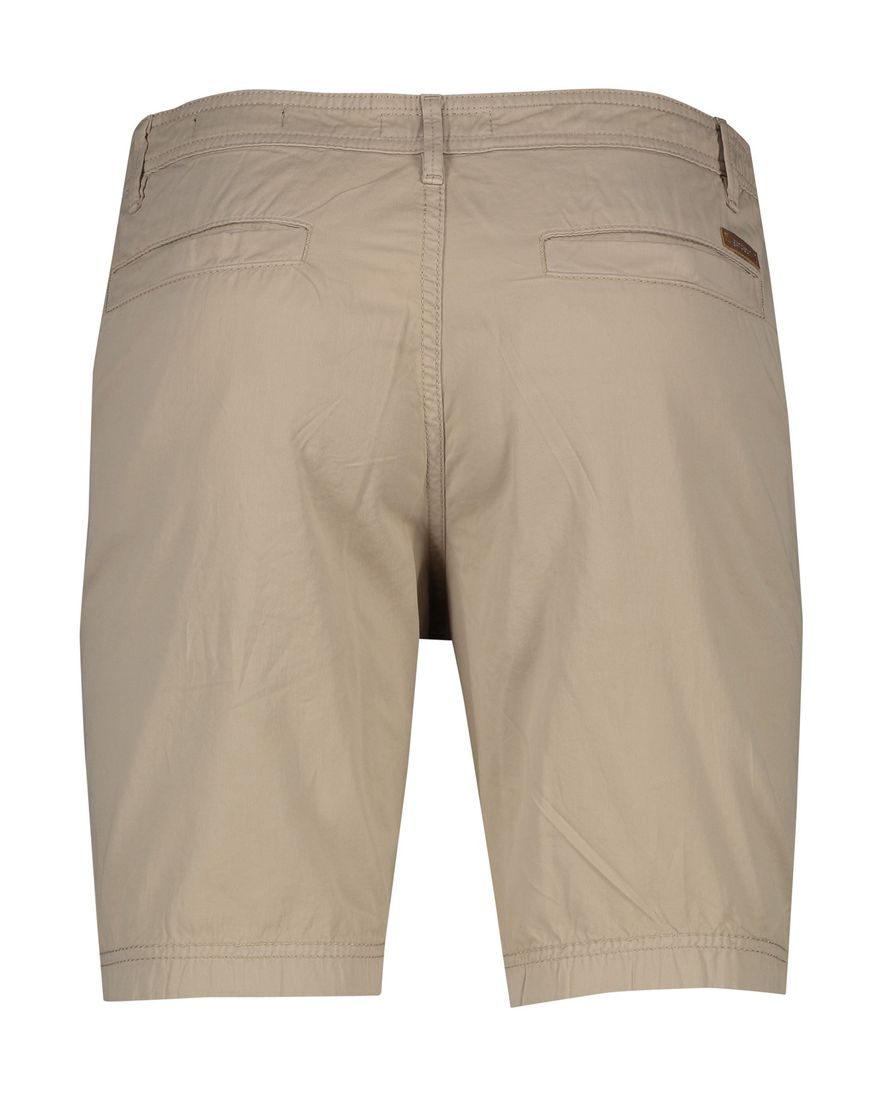 Katoenen Gardeur korte broek beige uni