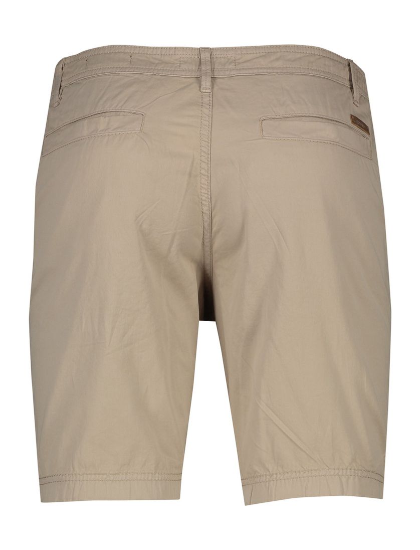 korte broek Gardeur beige effen katoen