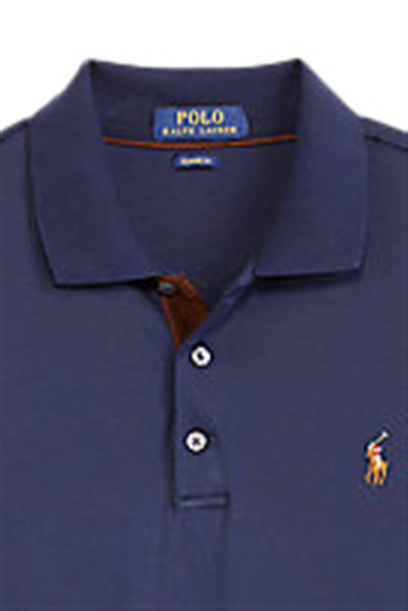 Polo Ralph Lauren polo lange mouw Big & Tall donkerblauw
