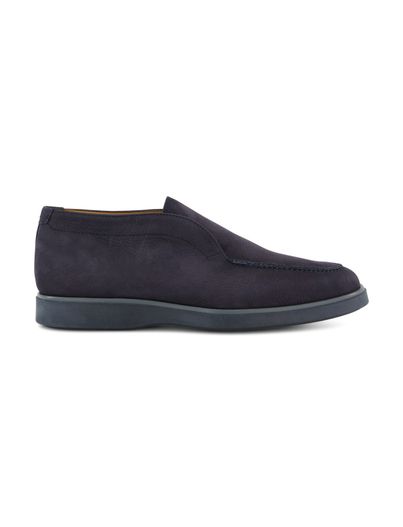 Magnanni Donkerblauwe magnanni loafers van leer