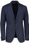 Donkerblauw gemêleerd wol slim fit Dressler colbert 2 knopen