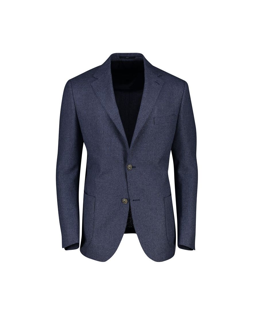 Dressler colbert donkerblauw gemêleerd slim fit
