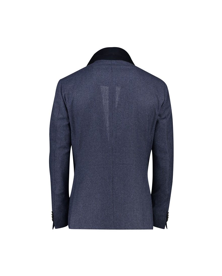 Dressler colbert donkerblauw gemêleerd slim fit