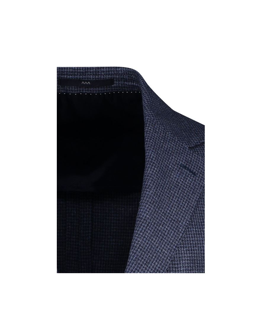 Dressler colbert donkerblauw gemêleerd slim fit