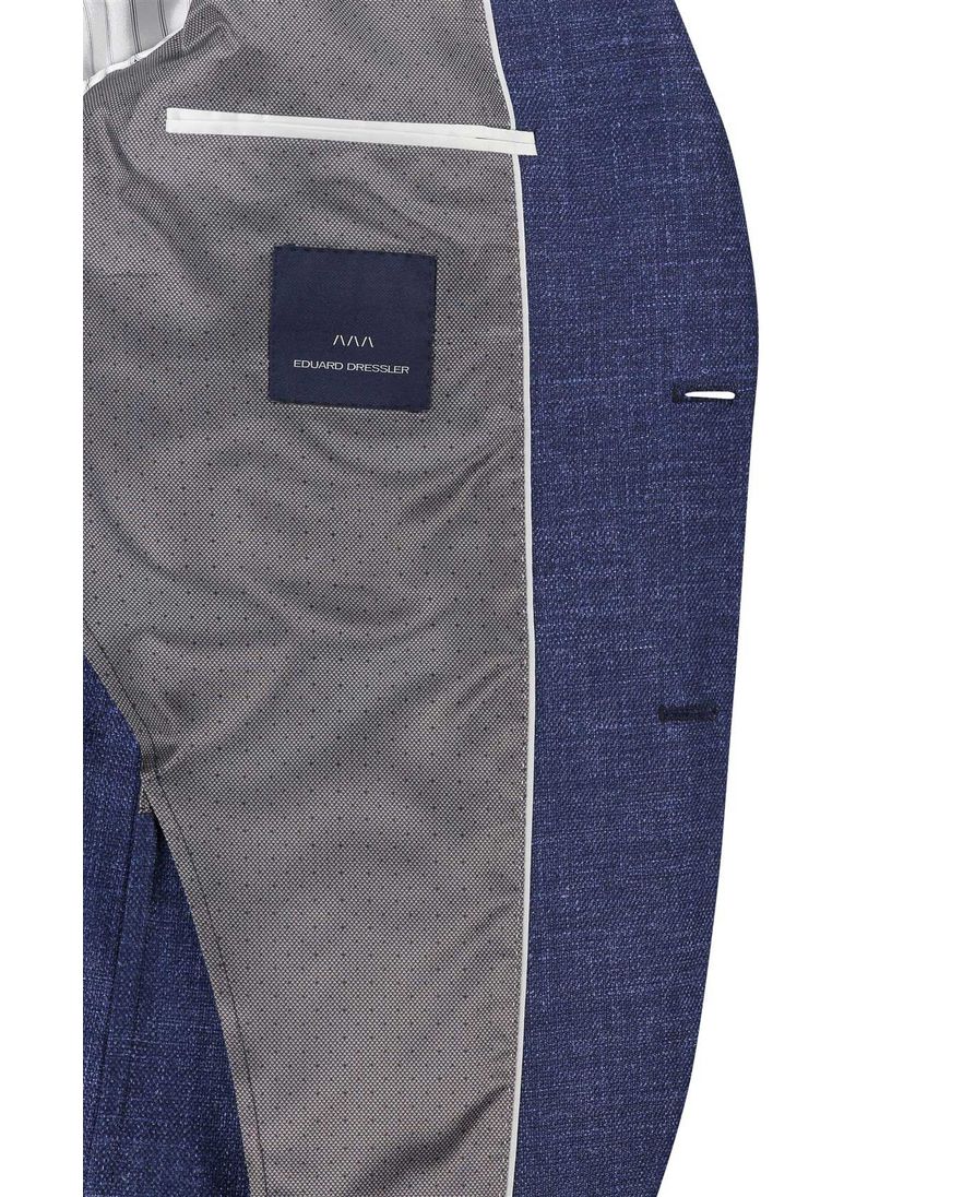 Dressler colbert donkerblauw effen wol wijde fit