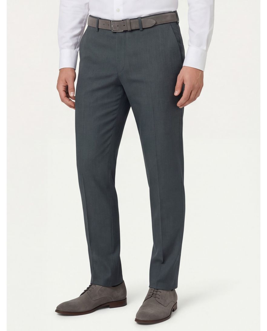 Dressler pantalon mix & match groen shaped fit flatfront