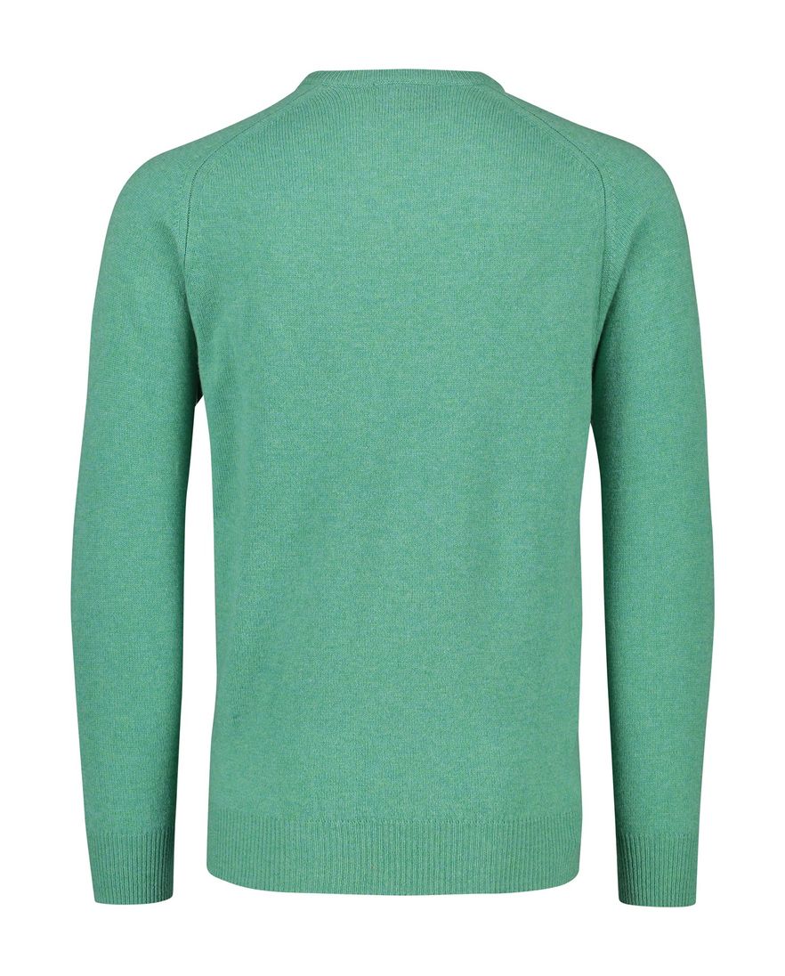 Alan Paine trui v-hals groen lamswol