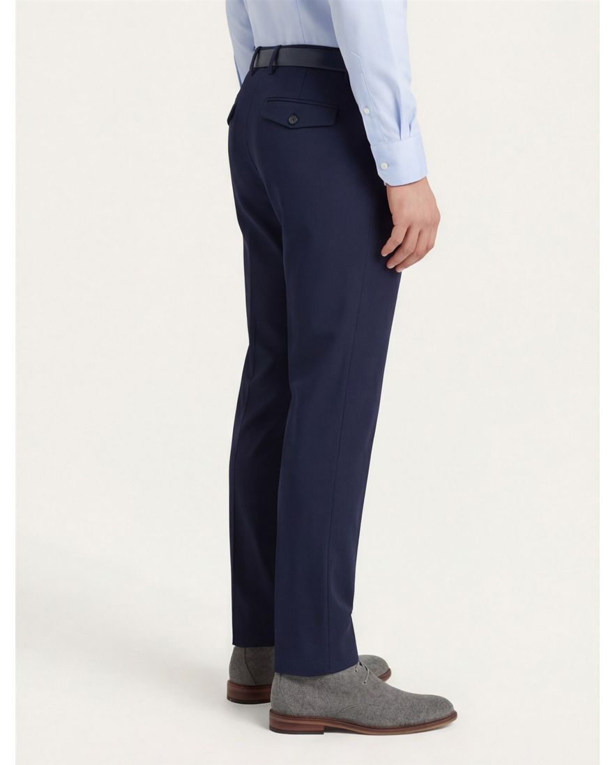 Blue Industry katoenen broek donkerblauw effen