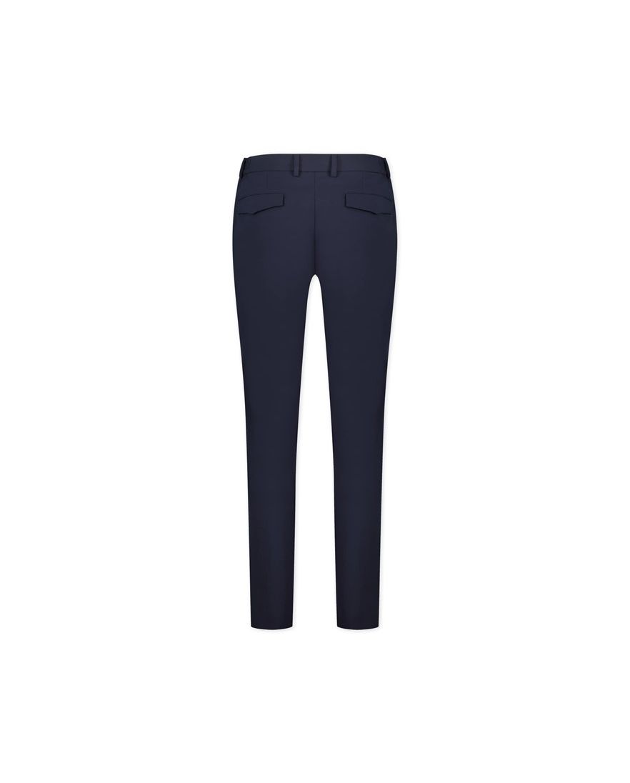 Blue Industry katoenen broek donkerblauw effen