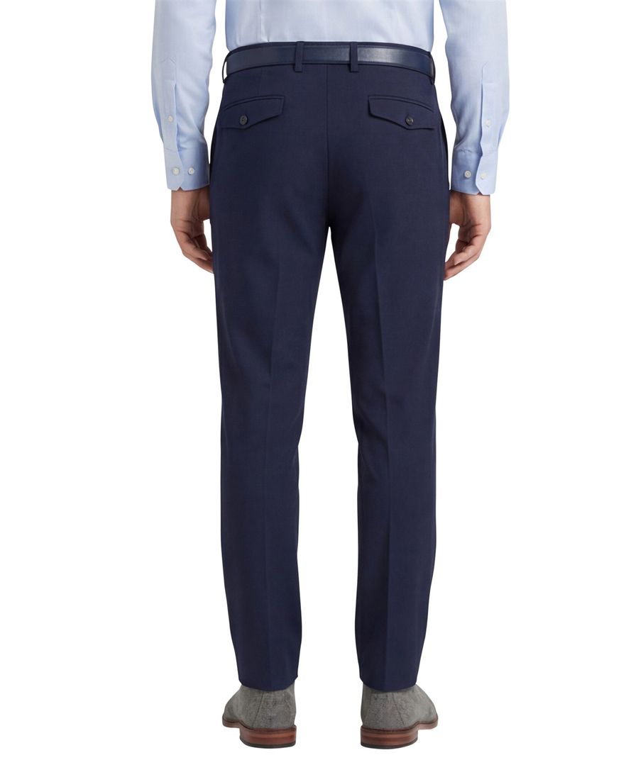 Blue Industry katoenen broek donkerblauw effen