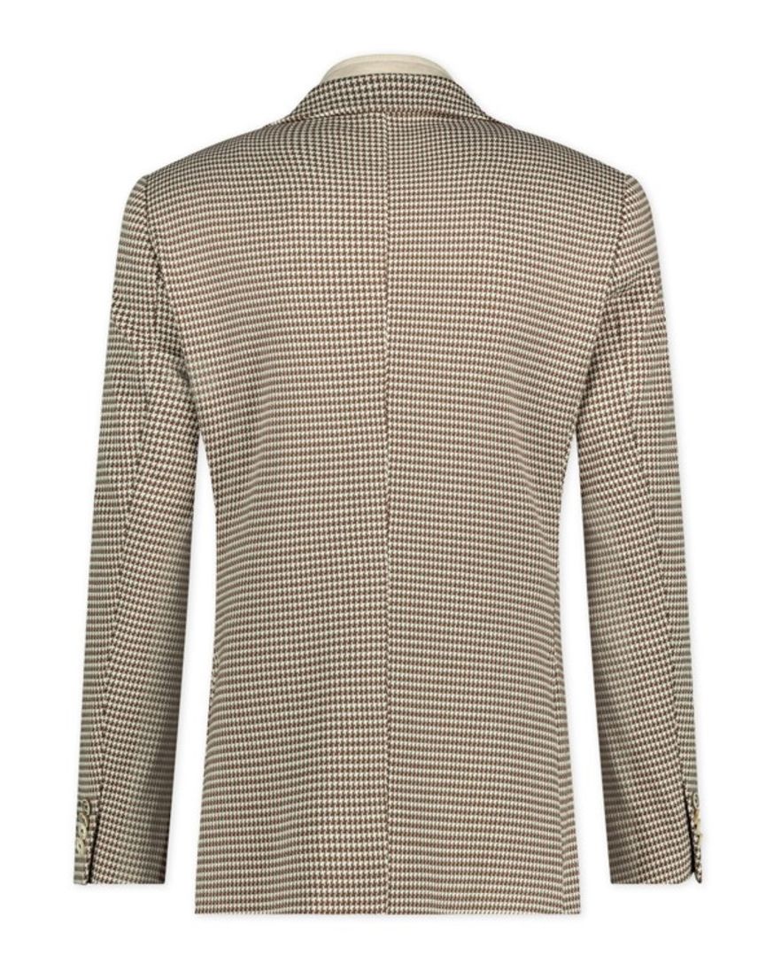 Blue Industry colbert beige gemêleerd slim fit