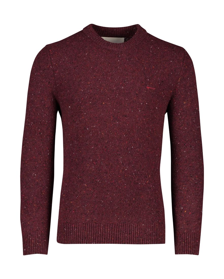 Wollen Gant trui ronde hals rood