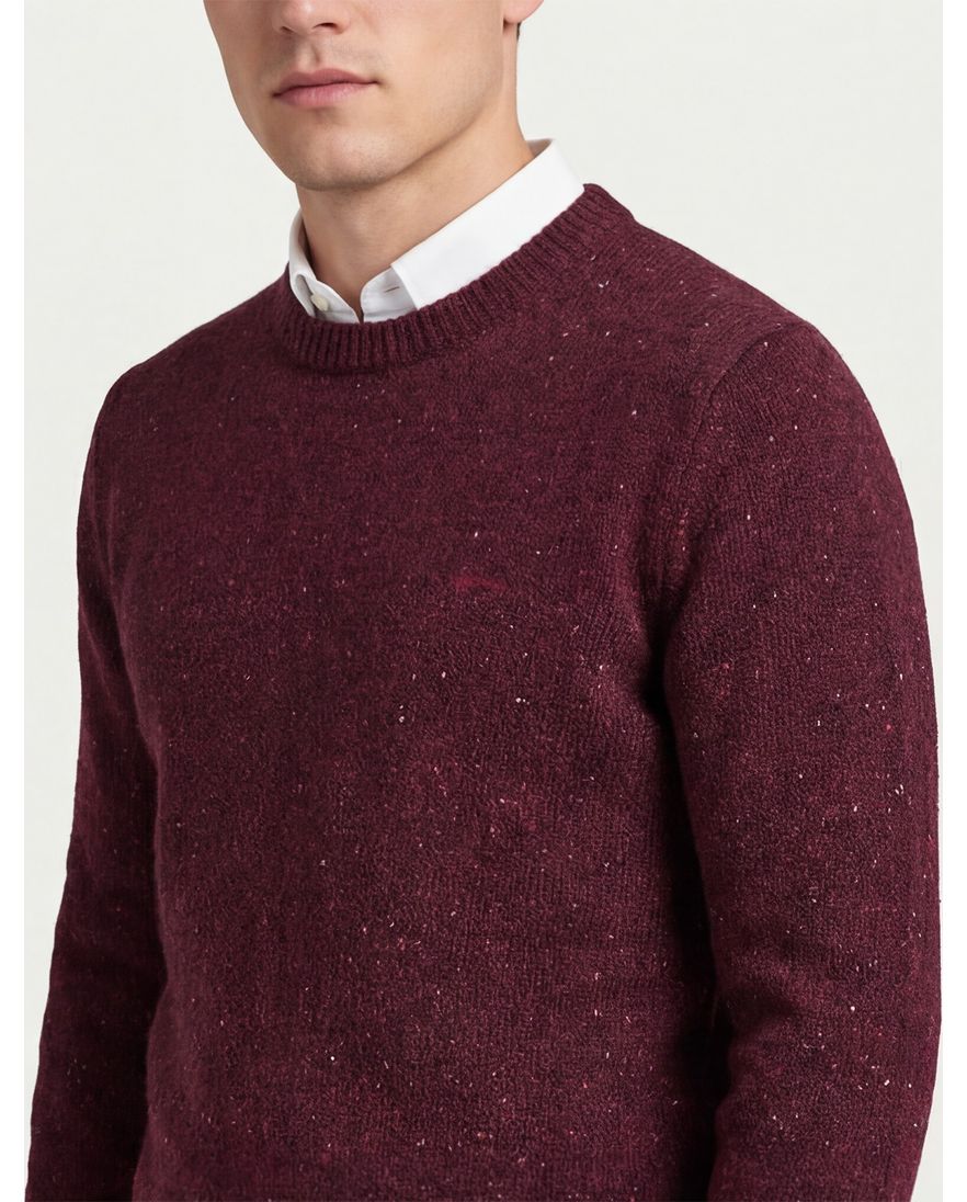 Wollen Gant trui ronde hals rood