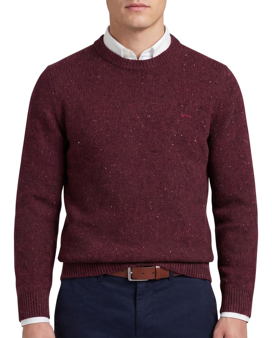 Wollen Gant trui ronde hals rood