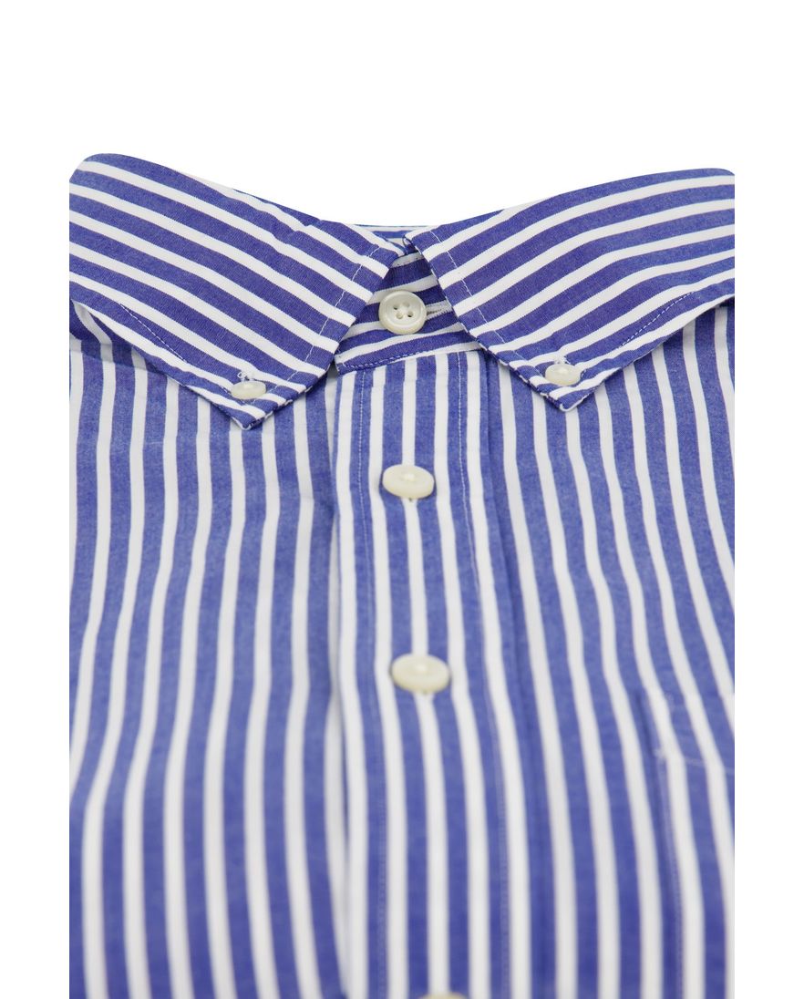 Gant casual gestreept overhemd normale fit blauw katoen