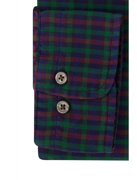 Gant overhemd groen rood blauw geruit button-down