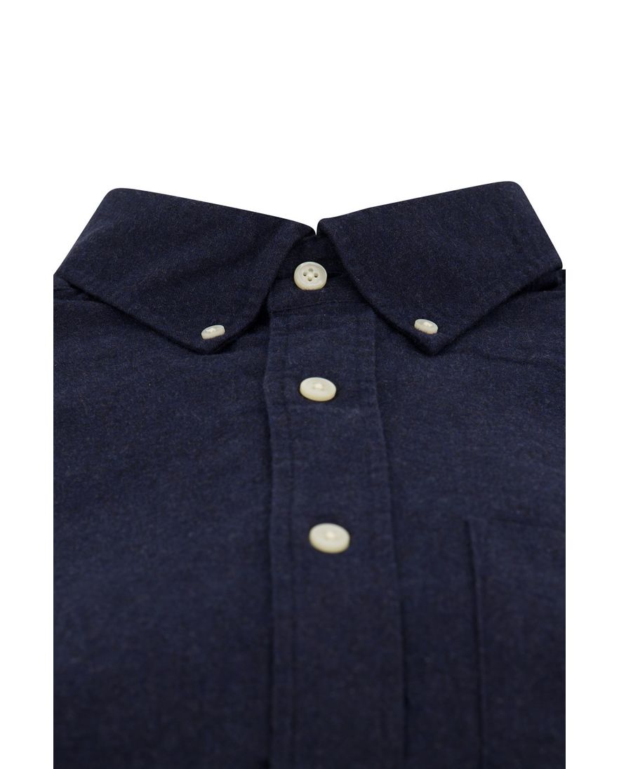 Gant casual overhemd heren regular fit donkerblauw katoen
