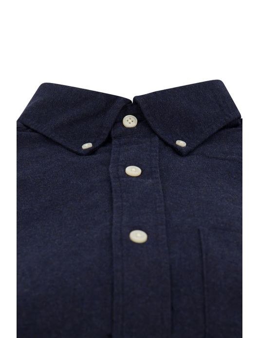 Gant overhemd donkerblauw borstzak button-down