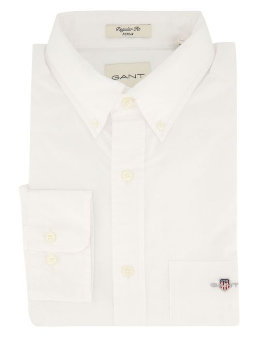 Gant overhemd wit regular fit