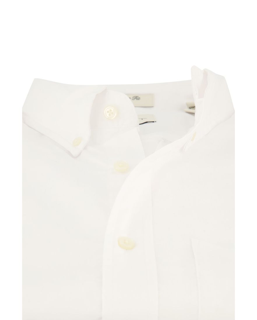 Overhemd Gant casual Regular Fit normale fit wit effen