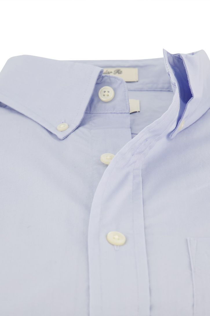 Gant overhemd Regular Fit normale fit lichtblauw katoen