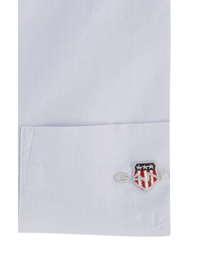 Gant overhemd Regular Fit lichtblauw katoen