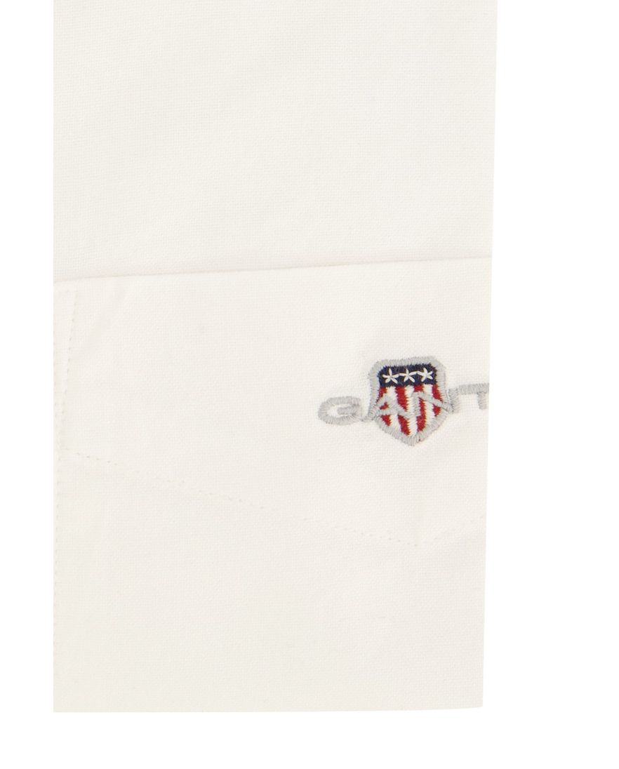 Gant casual overhemd Regular Fit wit effen