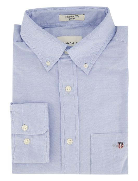 Gant overhemd lichtblauw katoen