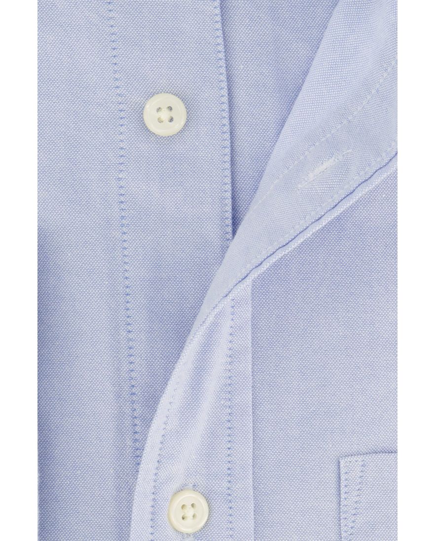 Gant casual overhemd Regular Fit lichtblauw effen met borstzak