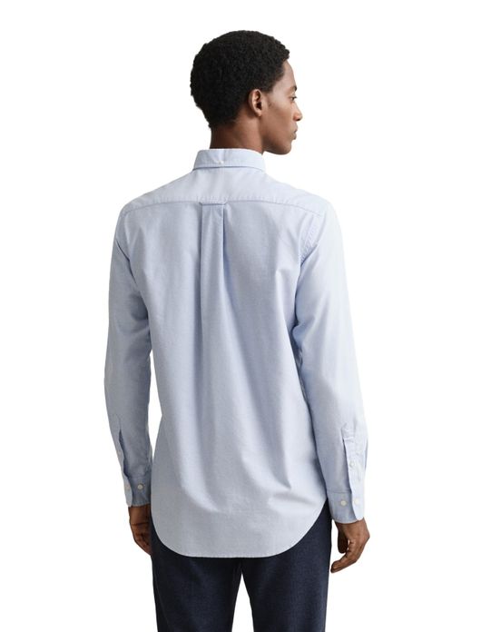 Gant overhemd lichtblauw katoen