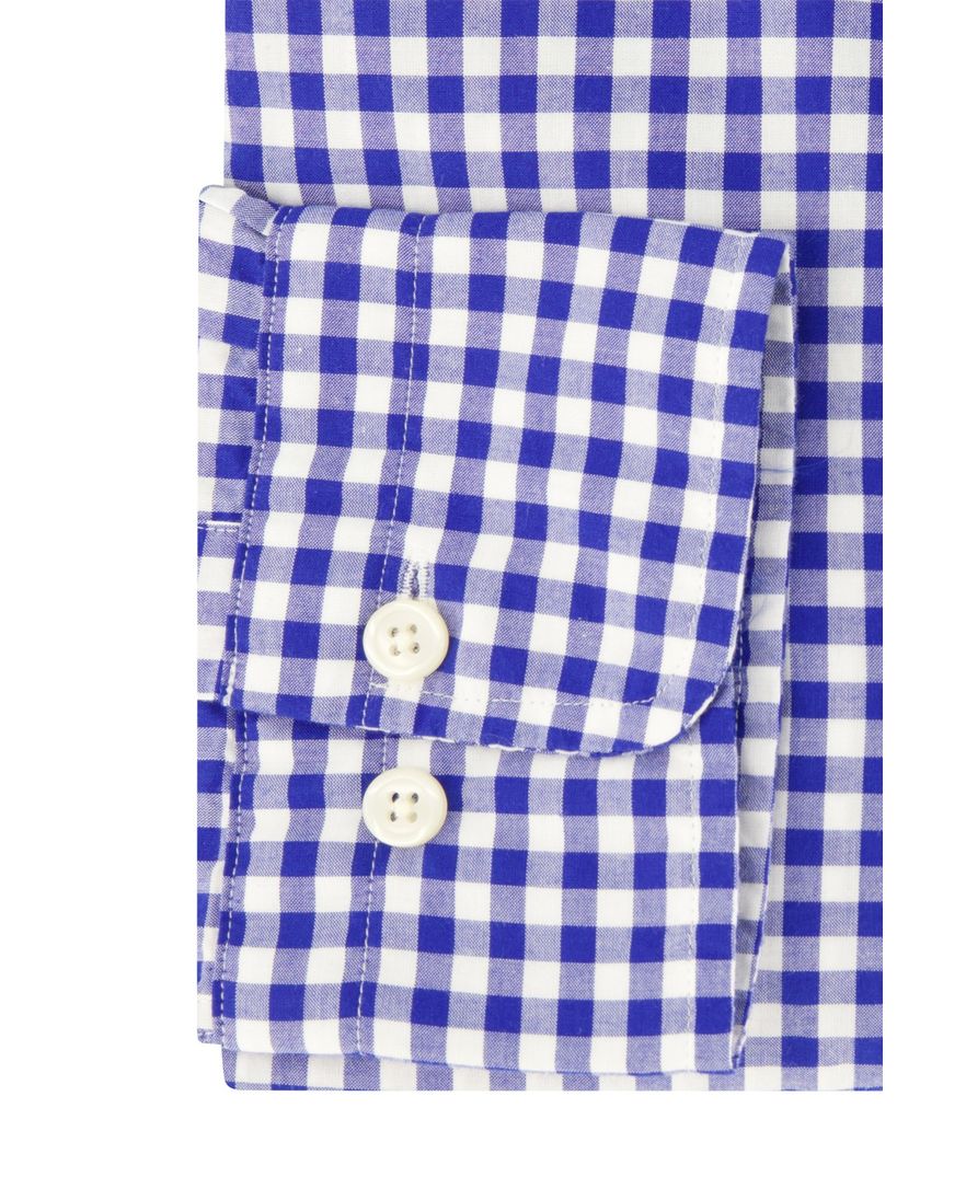 Gant casual geruit overhemd normale fit blauw katoen