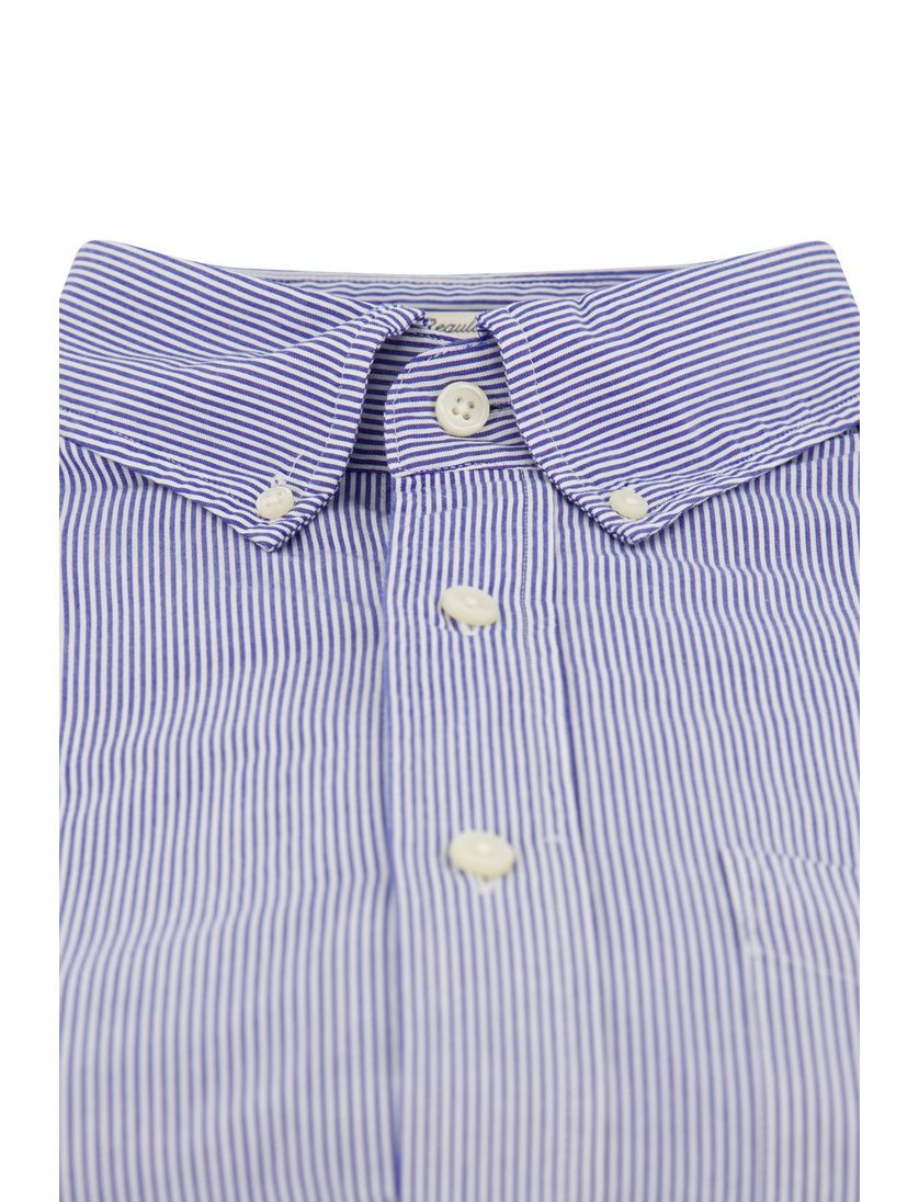 Katoenen Gant casual overhemd normale fit lichtblauw gestreept