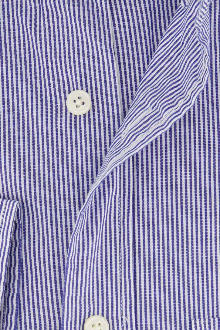 Katoenen Gant casual overhemd normale fit lichtblauw gestreept