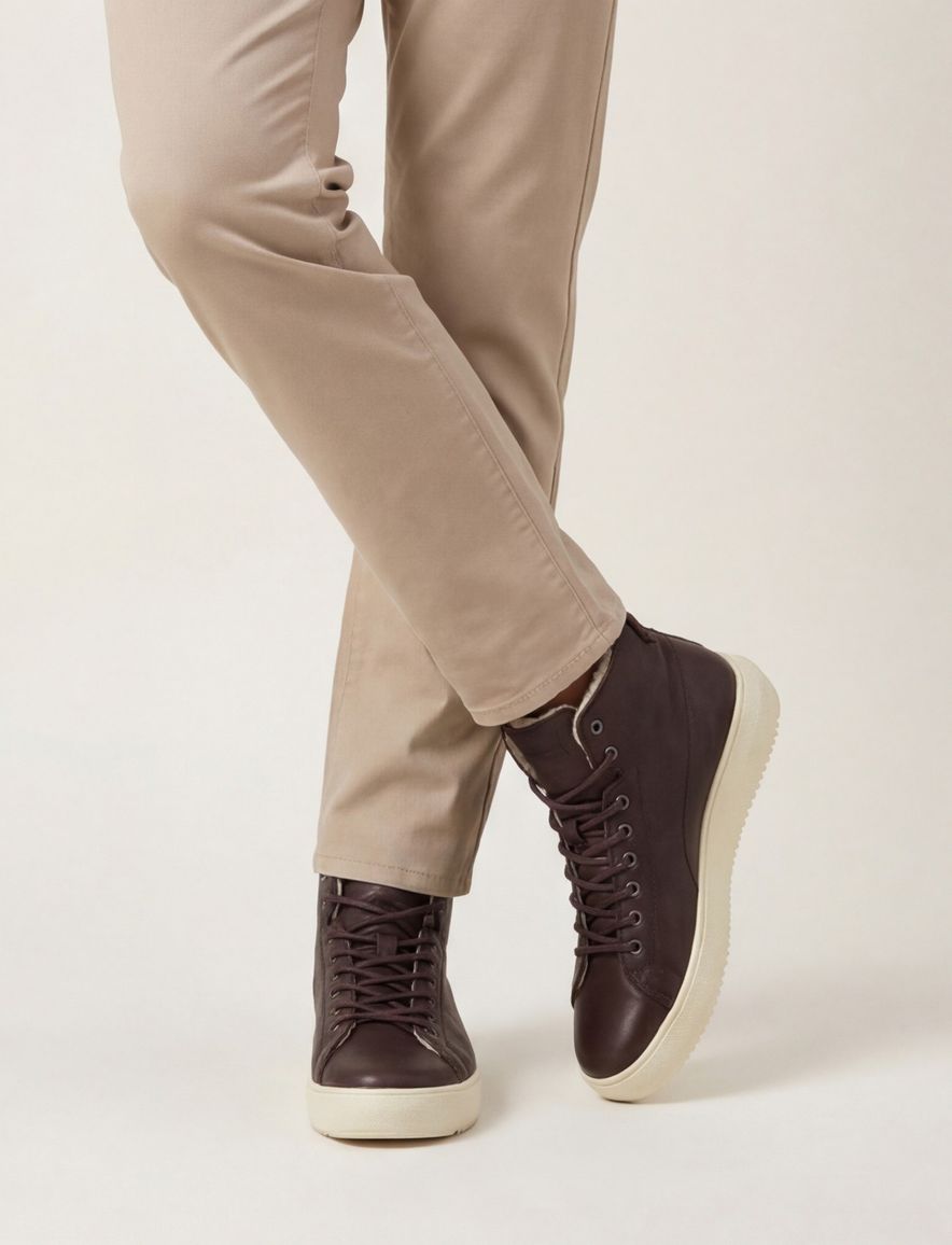 Blackstone sneaker bruin hoog