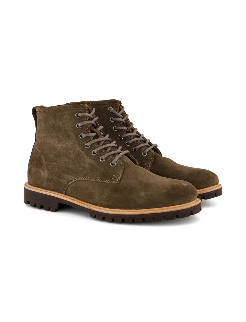 Blackstone boots hoog bruin effen leer veters
