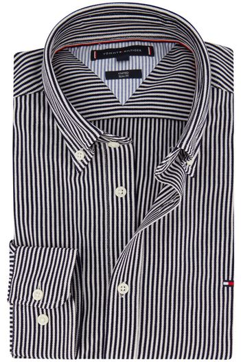 Tommy Hilfiger Tommy Hilfiger overhemd navy slim fit