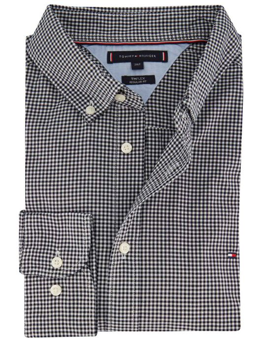 Tommy Hilfiger overhemd zwart regular fit