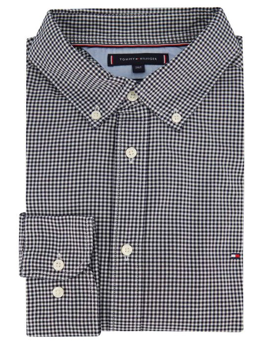 Tommy Hilfiger overhemd zwart regular fit