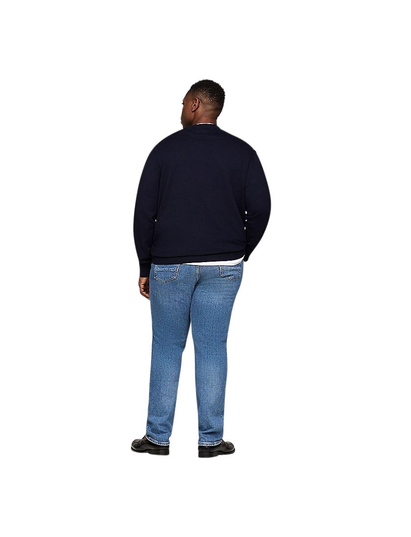 Tommy Hilfiger trui Big&Tall donkerblauw normale fit