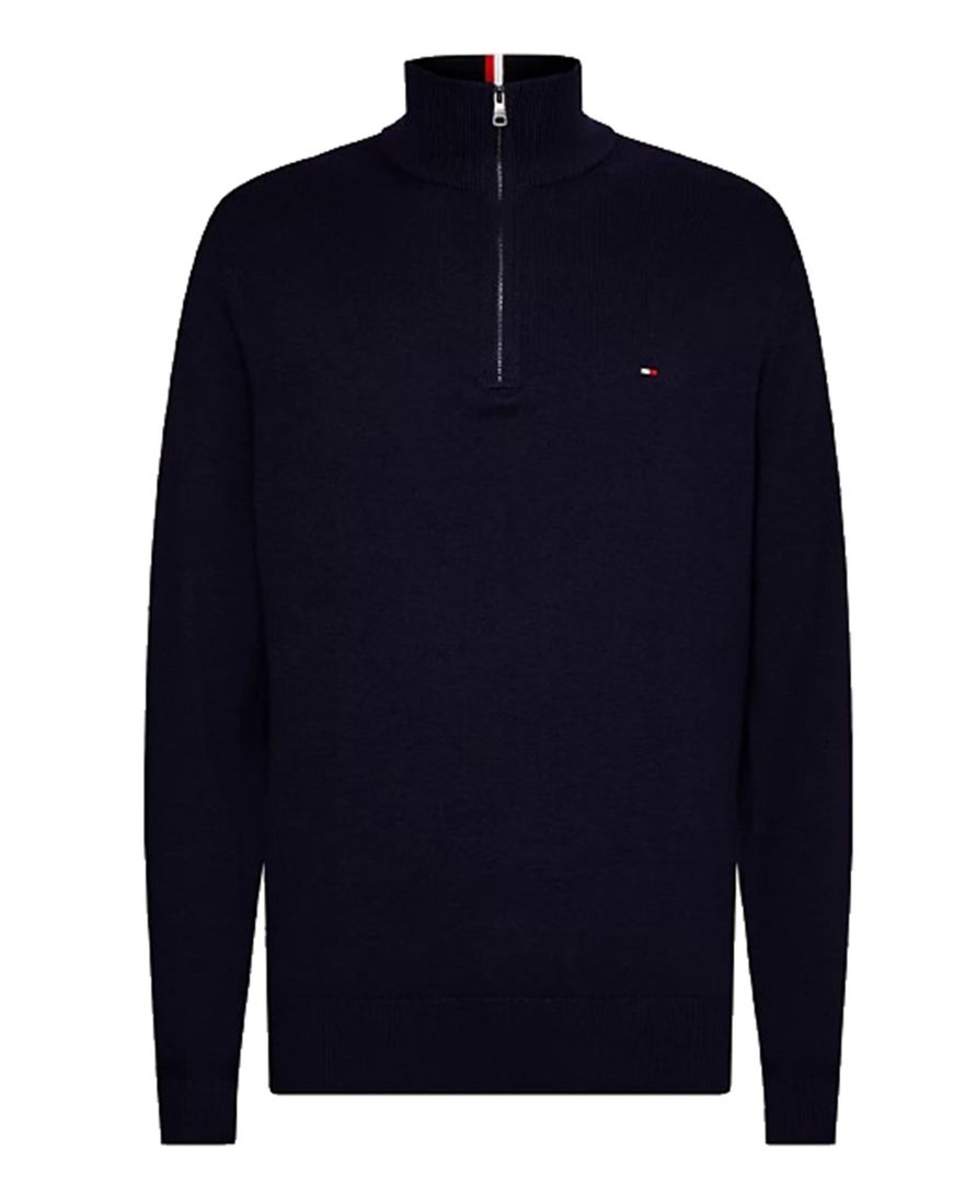 Tommy Hilfiger katoenen trui Big&Tall navy normale fit