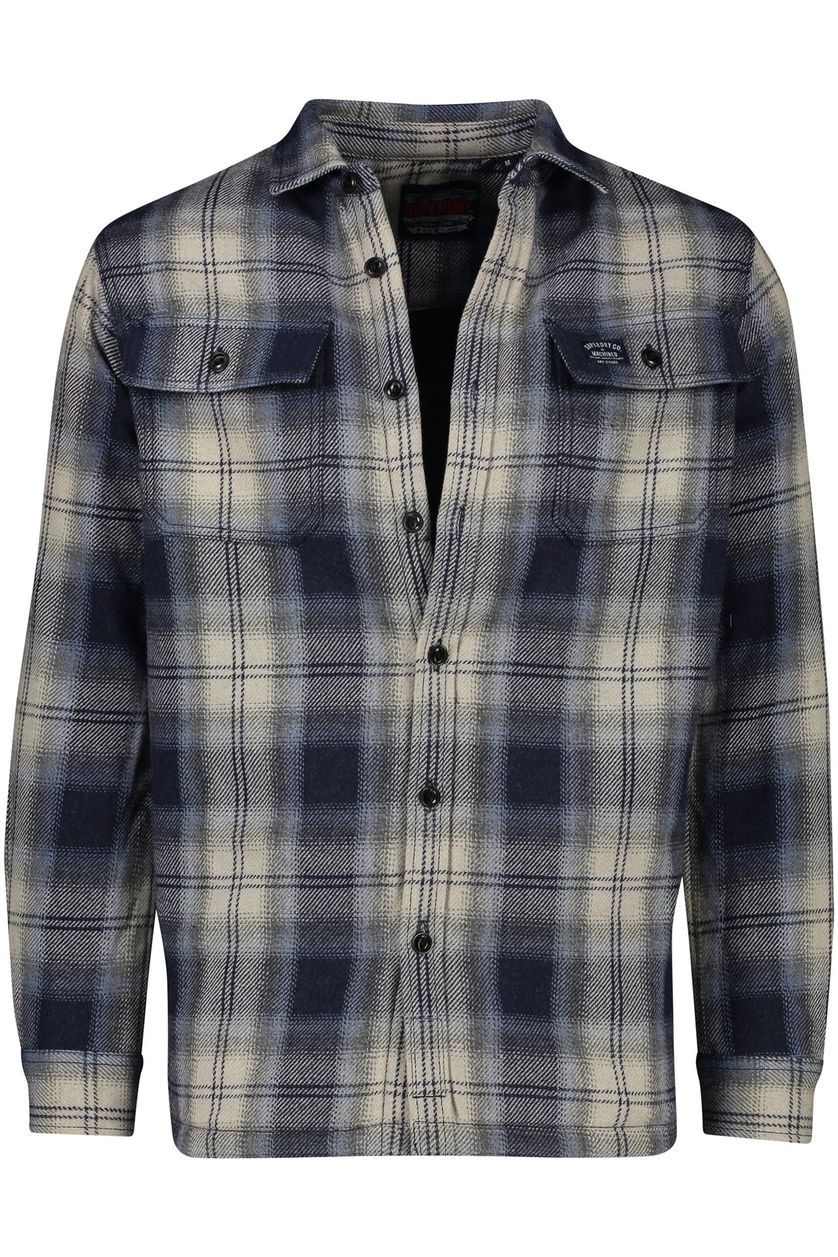 Overshirt Superdry donkerblauw