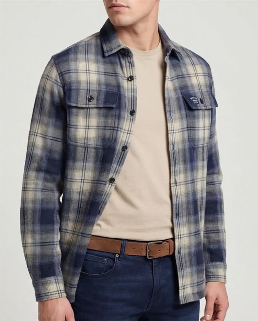 Overshirt donkerblauw Superdry