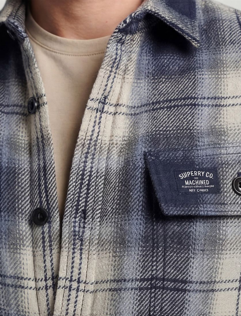 Overshirt Superdry donkerblauw