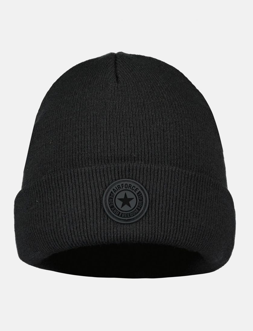 Groen effen Airforce muts acryl