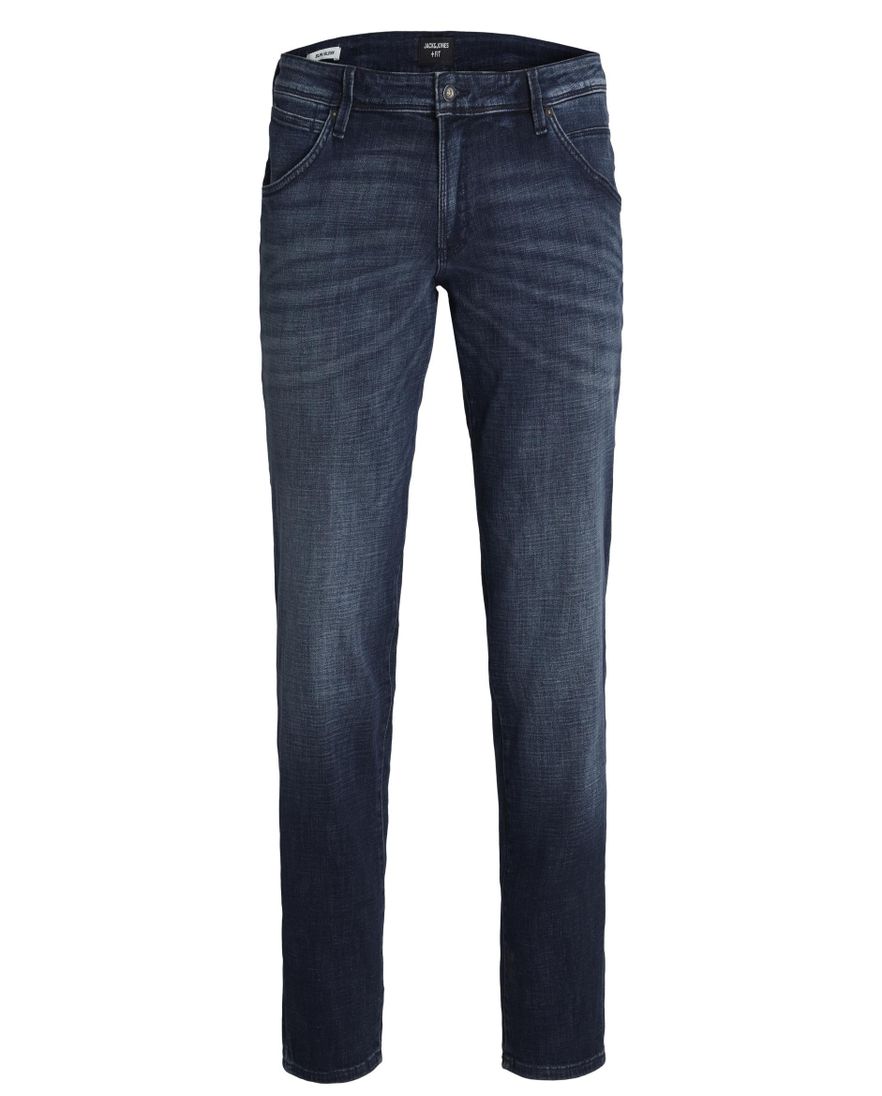 Jack & Jones jeans donkerblauw effen katoen
