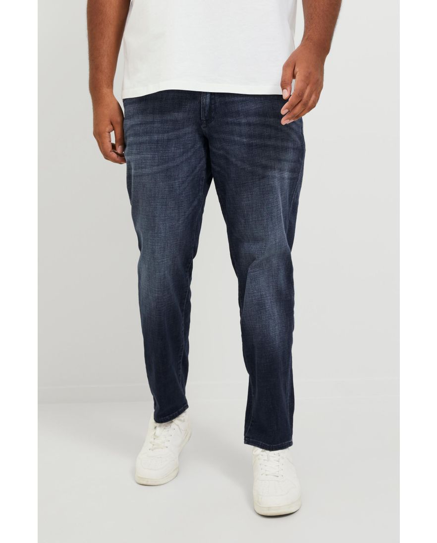 Jack & Jones jeans donkerblauw effen katoen