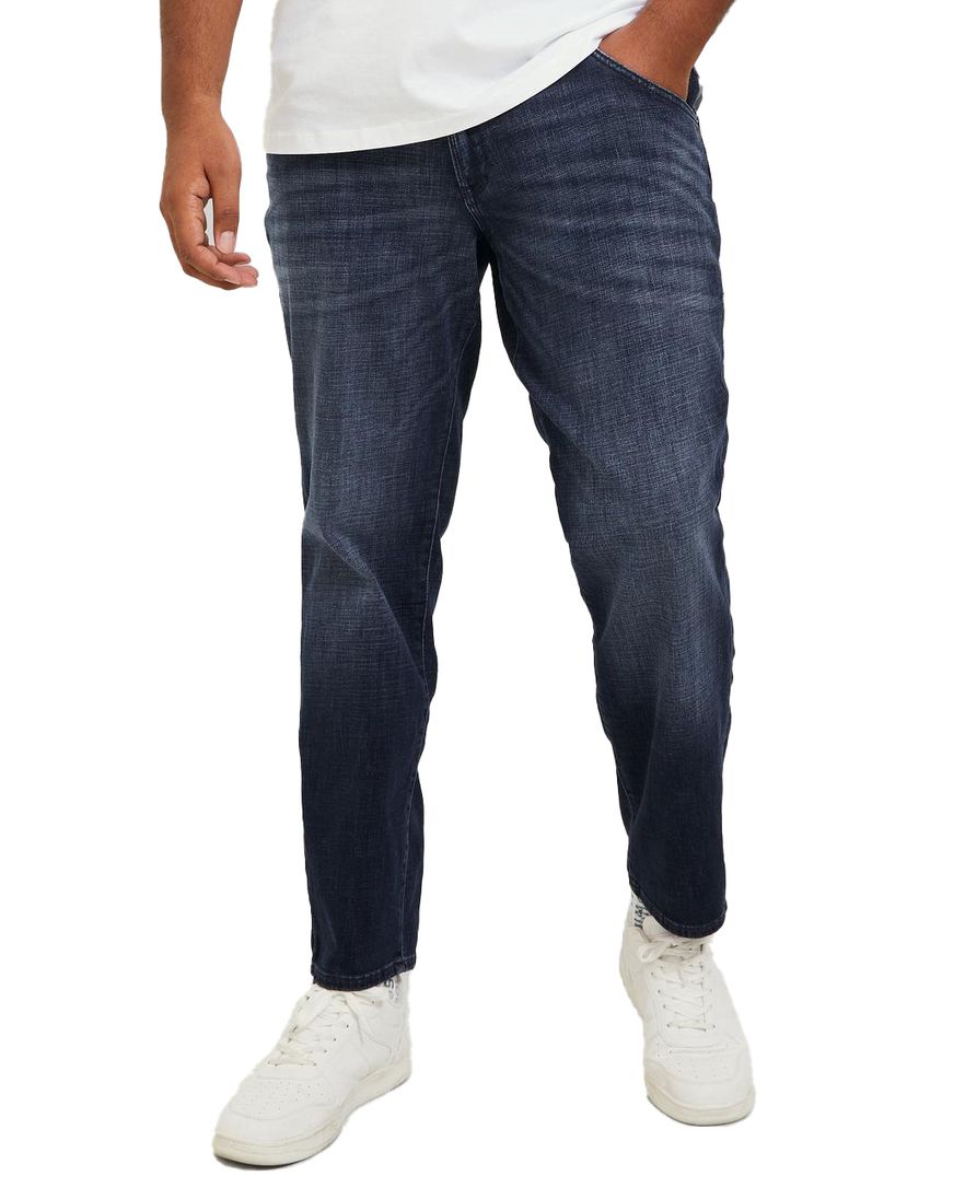 Jack & Jones jeans donkerblauw effen katoen